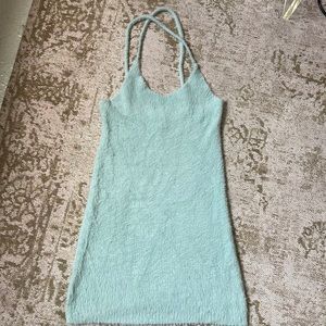 For Love and Lemons Baby Blue Knit Dress